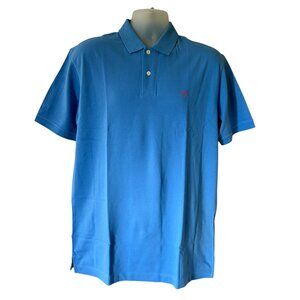 Wimbledon Mens Pique Polo Shirt Blue All England Tennis Club Large NWT